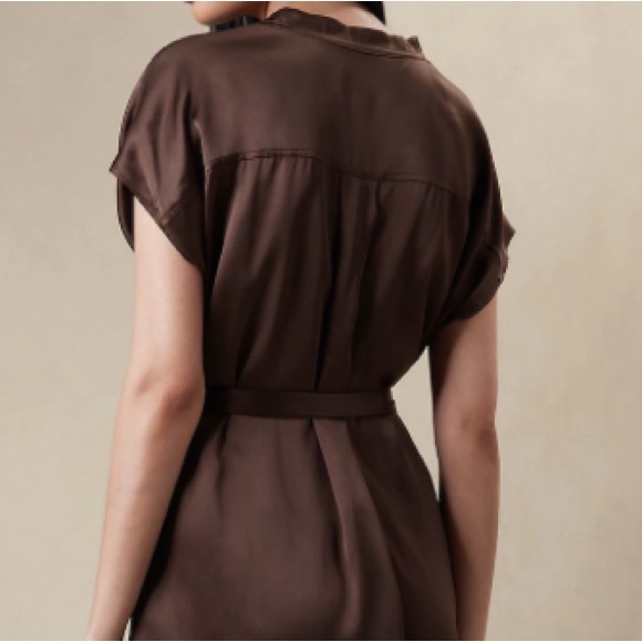 SOLD OUT!!!❤️❤️NWT BANANA REPUBLIC SERENADE SILK SHIRTDRESS - Picture 5 of 6